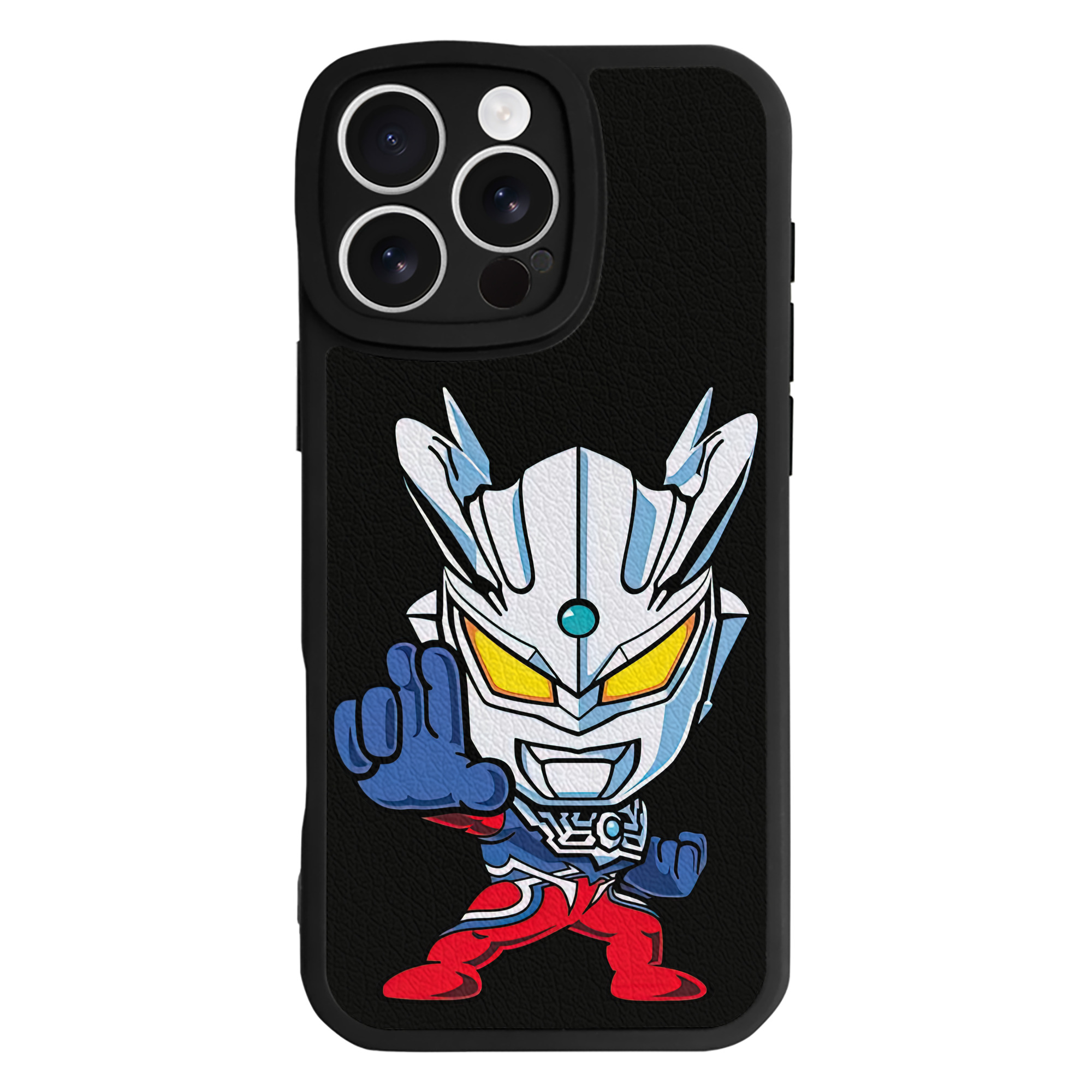 （画像用） ウルトラマン Ultraman 【iPhone 16シリーズ対応】シリコンスマホケース（レザー調） 材質：シリコン